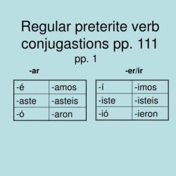 Preterite tense of regular verbs worksheet answers